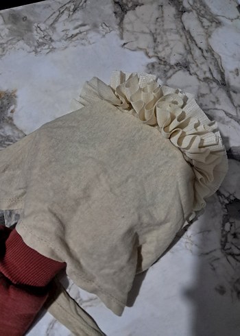 Bej fırfırlı bone - Görsel 2