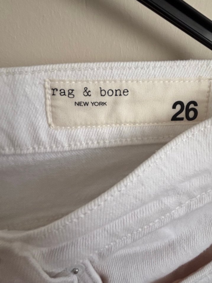 Rag & Bone Beyaz Denim Jeans — görsel 3/8