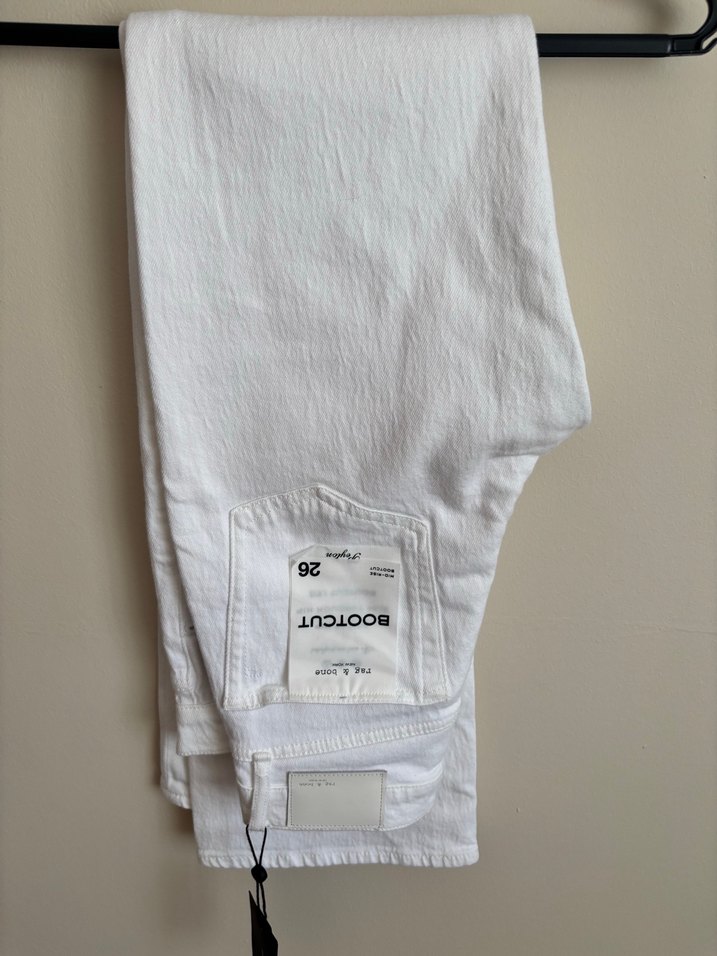 Rag & Bone Beyaz Denim Jeans — görsel 7/8