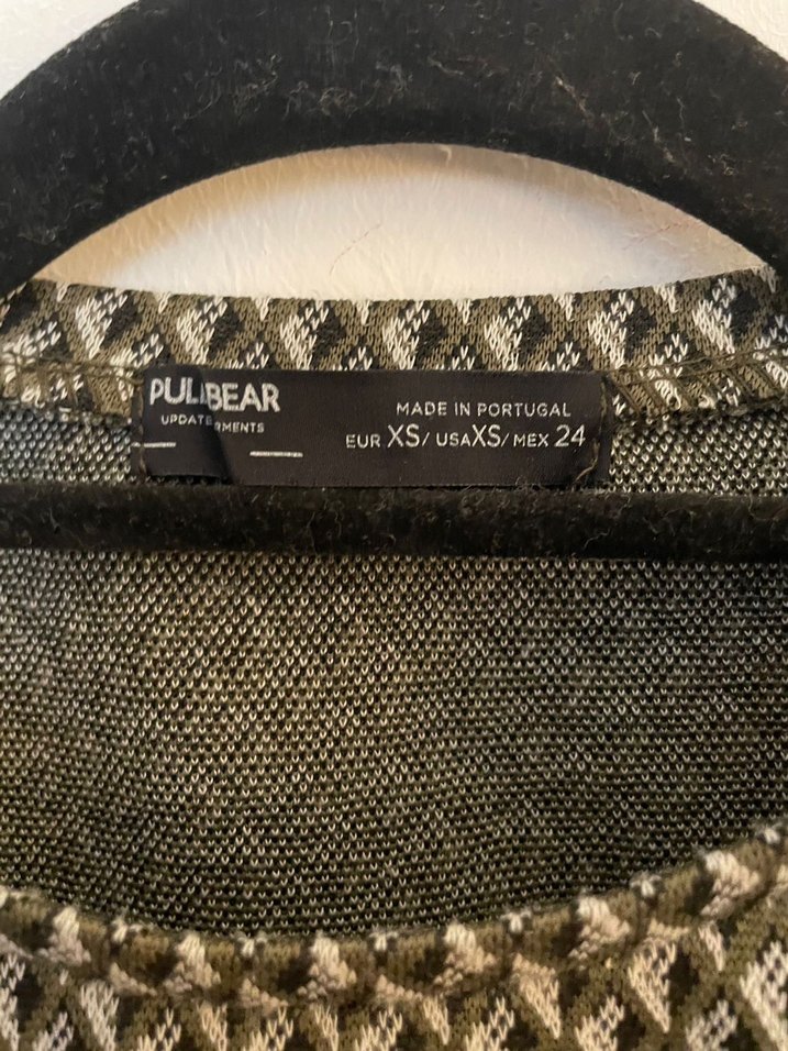 Pull&Bear Desenli Crop|Bluz — görsel 3/7