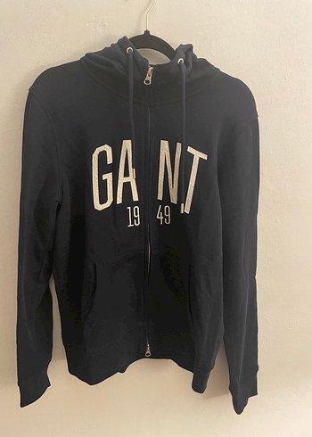 Gant Koyu Lacivert Fermuarli Sweatshirt