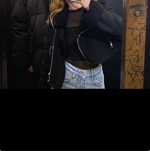 Bershka crop ceket mont