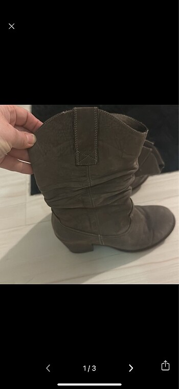 Gerçek Deri Nubuk çizme