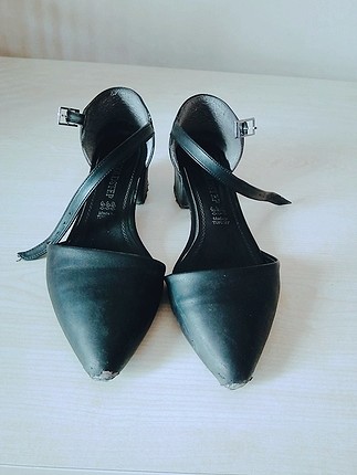 39 Beden siyah Renk siyah topuklu ayakkabı 