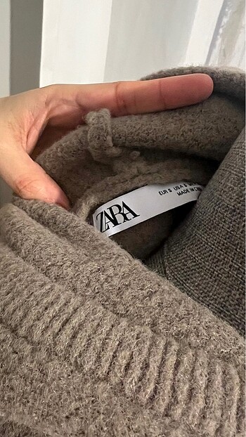 Zara ZARA crop kapşonlu kazak-sweatshirt