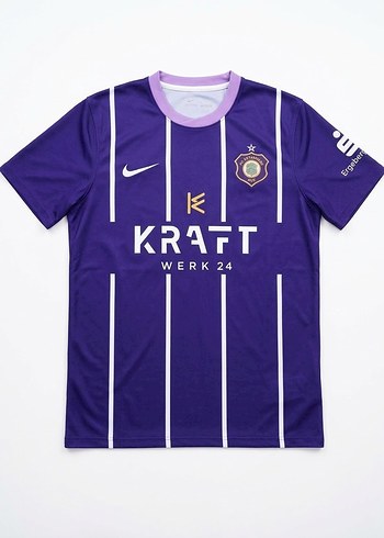 Diğer Nike Mor Beyaz Dikey Cizgili Futbol Formasi