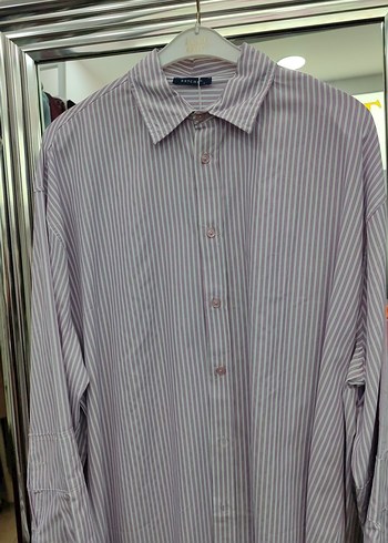 Düğmeli, Çizgili, Uzun Kollu Kadın Gömlek ketche - Görsel 2