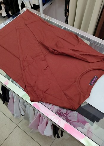 açık kahverengi Uzun Kollu Basic Kadın badi ledeka - Görsel 5