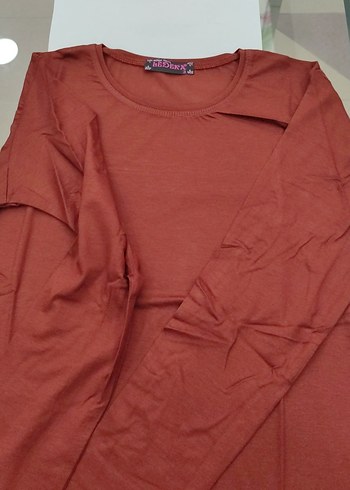 açık kahverengi Uzun Kollu Basic Kadın badi ledeka - Görsel 3