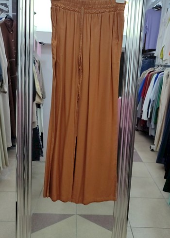 hardal Parlak Salaş Kadın Uzun Kumaş Pantolon allday - Görsel 5