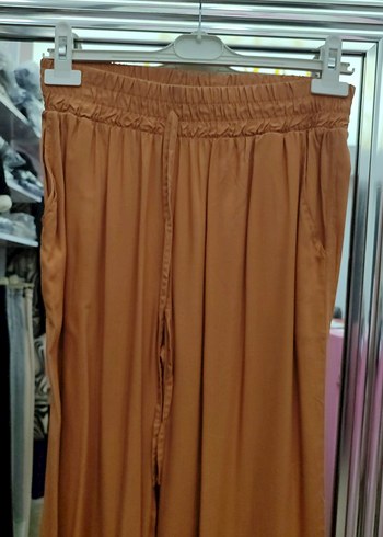 hardal Parlak Salaş Kadın Uzun Kumaş Pantolon allday - Görsel 3