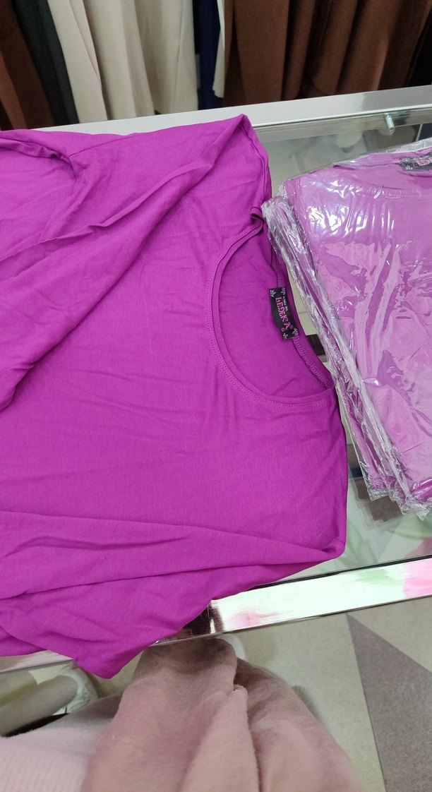 fuşya Uzun Kollu Salaş Kadın Bluz ledeka - Görsel 4