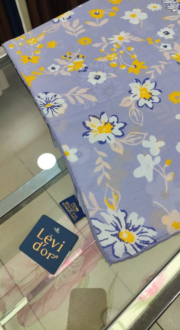 lila tabanlı levidor pamuk eşarp mağaza ürünüdür - Görsel 3