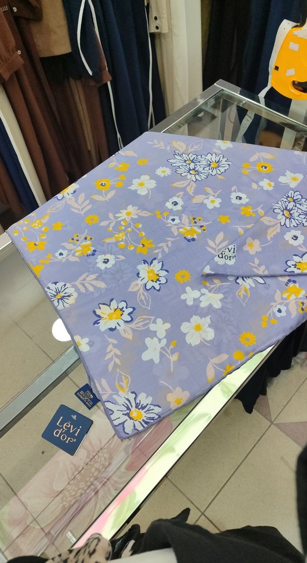 lila tabanlı levidor pamuk eşarp mağaza ürünüdür - Görsel 2