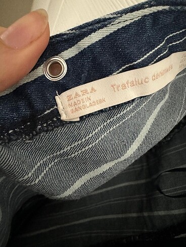 36 Beden mavi Renk Orijinal Zara Denim Elbise