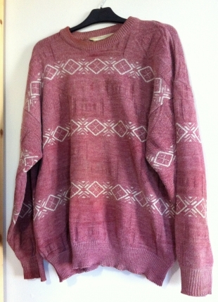 Pembe Vintage Kazak Oversize