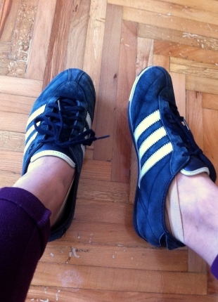 Adidas ADİDAS KOYU YEŞİL SÜET DERİ AYAKKABI