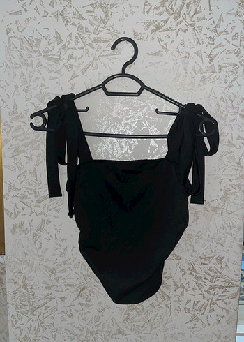 m Beden Siyah Crop Top