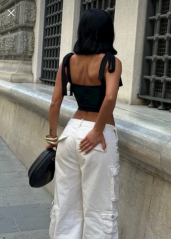 Diğer Siyah Crop Top