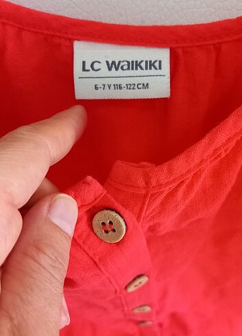 7 Yaş Beden kırmızı Renk Yeniden farksız lcw elbise