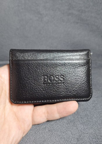 Diğer Boss Siyah Deri Kartlik