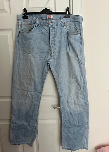 Levis 501 Acik Mavi Denim Jean