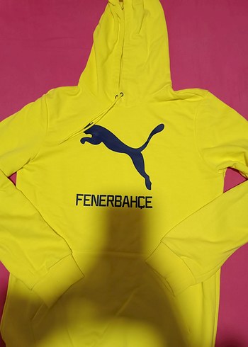 Diğer Canli Sari Puma Fenerbahce Kapusonlu Sweatshirt