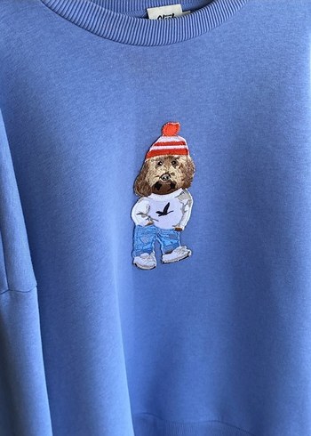 Beymen Club Mavi Kapusonsuz Bisiklet Yaka Sweatshirt