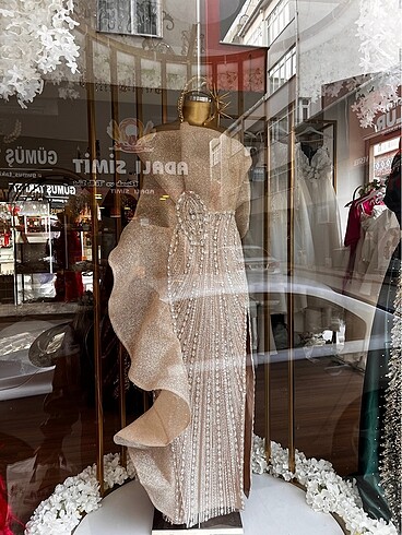 Özel dikim nışan elbisem - Görsel 8