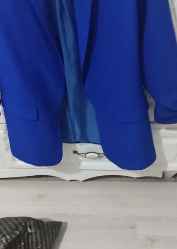 36 Beden mavi Renk Mavi Kadın Blazer Ceket