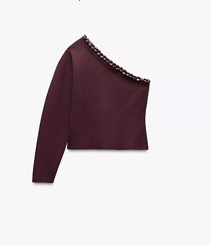 Zara tek omuz kazak