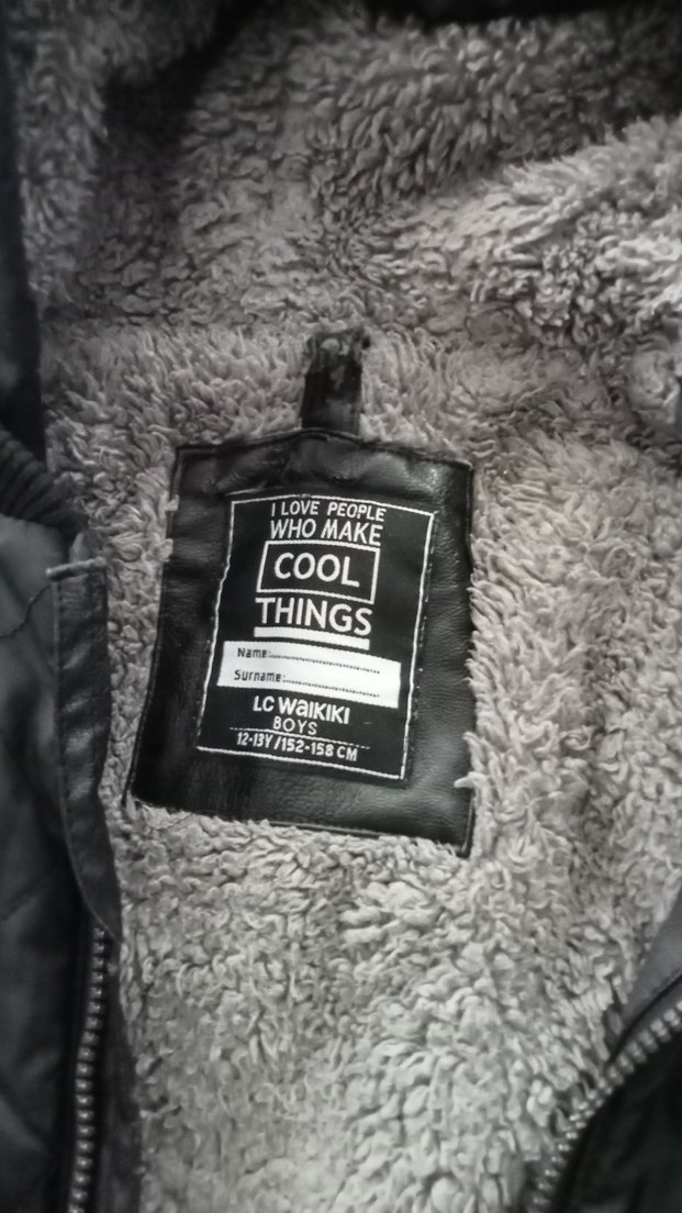 Siyah Kapüşonlu Fermuarlı Erkek Mont - Görsel 3