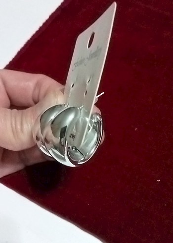 çelik Orta boy kalinKadın Küpe - Görsel 2