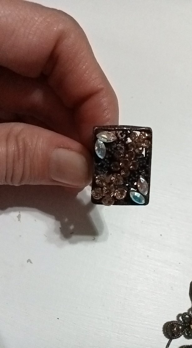 Yargıcı Bohem Kahverengi Küpe ve yüzük - Görsel 3