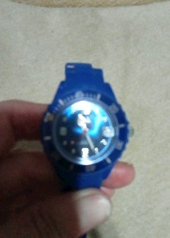 Mavi Renkli silikon kayışlı çocuk Kol Saati - Görsel 3