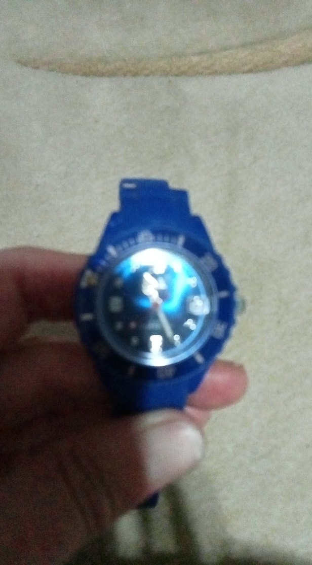 Mavi Renkli silikon kayışlı çocuk Kol Saati - Görsel 3