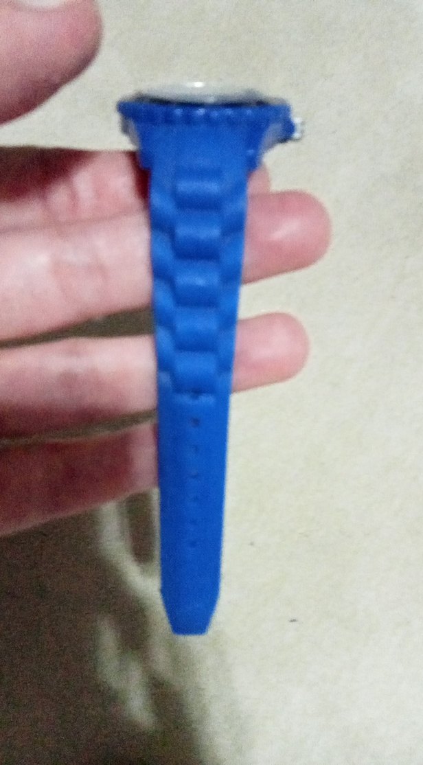 Mavi Renkli silikon kayışlı çocuk Kol Saati - Görsel 4