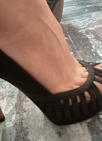 Zara 38 platformlu süet ayakkabı - Görsel 6