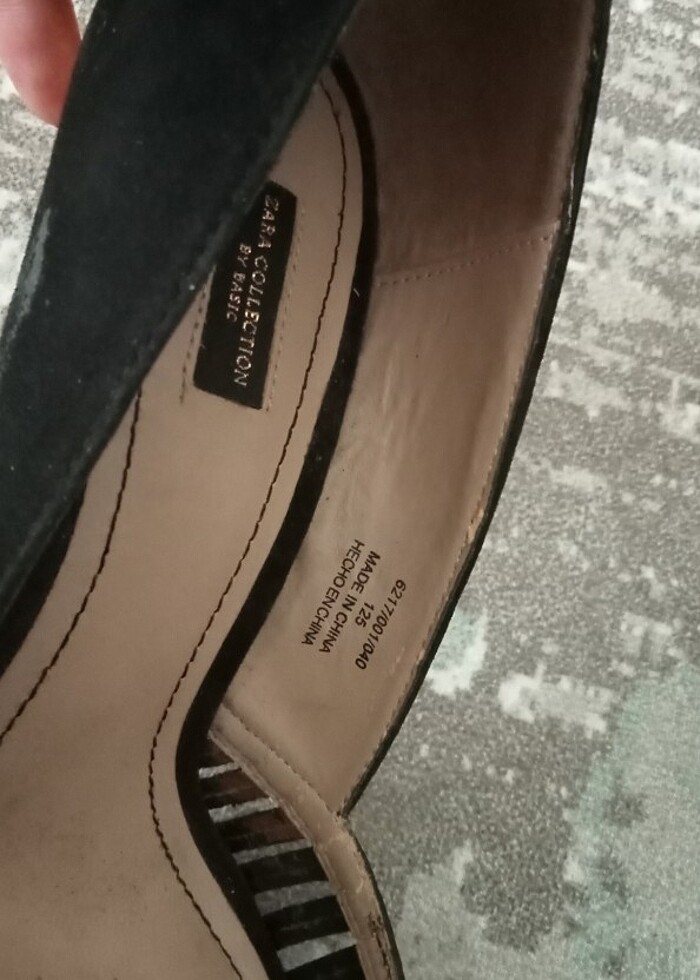 Zara 38 platformlu süet ayakkabı - Görsel 3