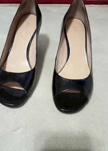 Siyah Rugan dolgu topuk Kadın Ayakkabı - Görsel 6