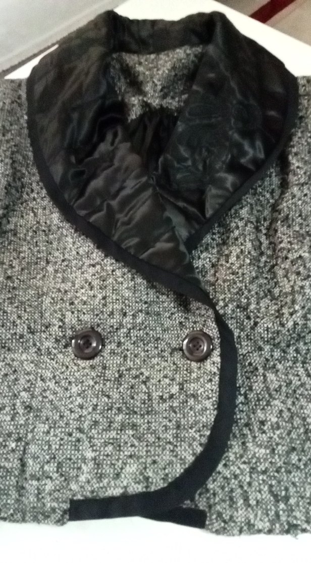 Düğmeli Kısa buklet yün Ceket 40 beden - Görsel 4