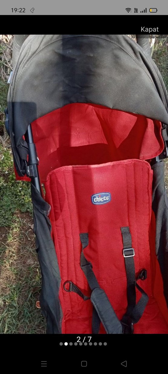 Kırmızı Chicco Bebek Arabası - Görsel 2