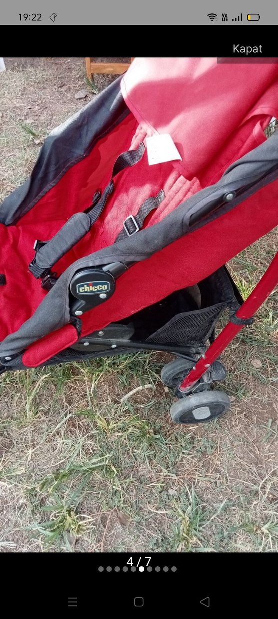 Kırmızı Chicco Bebek Arabası - Görsel 4