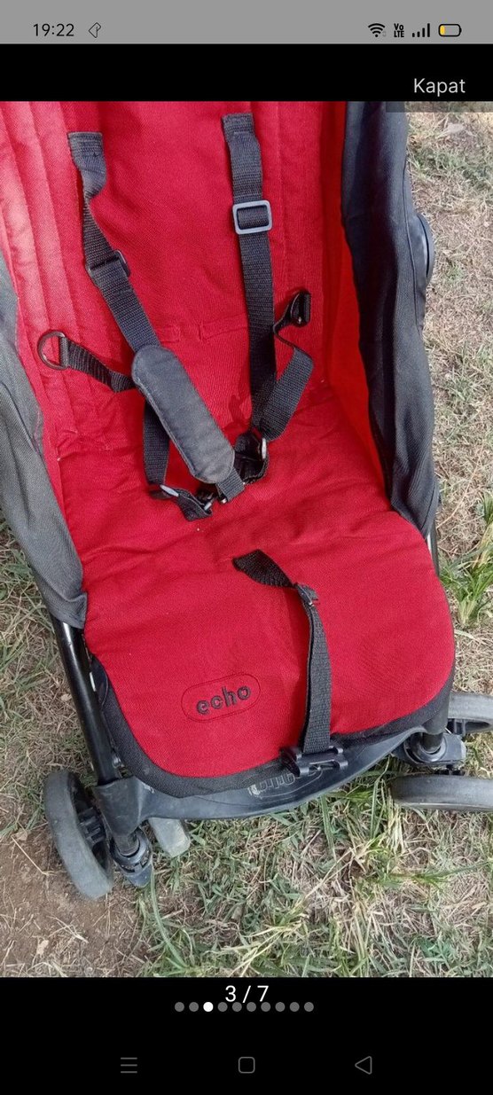 Kırmızı Chicco Bebek Arabası - Görsel 3