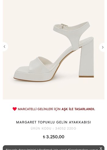38 Beden Marcatelli Gelin Ayakkabısı