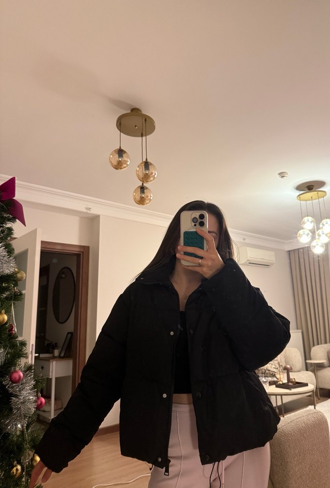 Siyah mont - Görsel 4