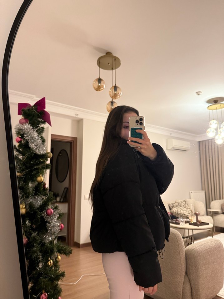 Siyah mont - Görsel 3