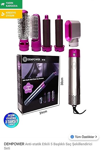 Saç şekillendirici dyson muadili