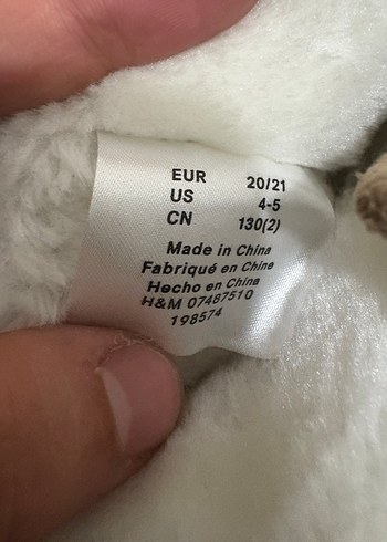 Kızlar için Bej Kürklü Sıcak Ev Terliği - Görsel 4