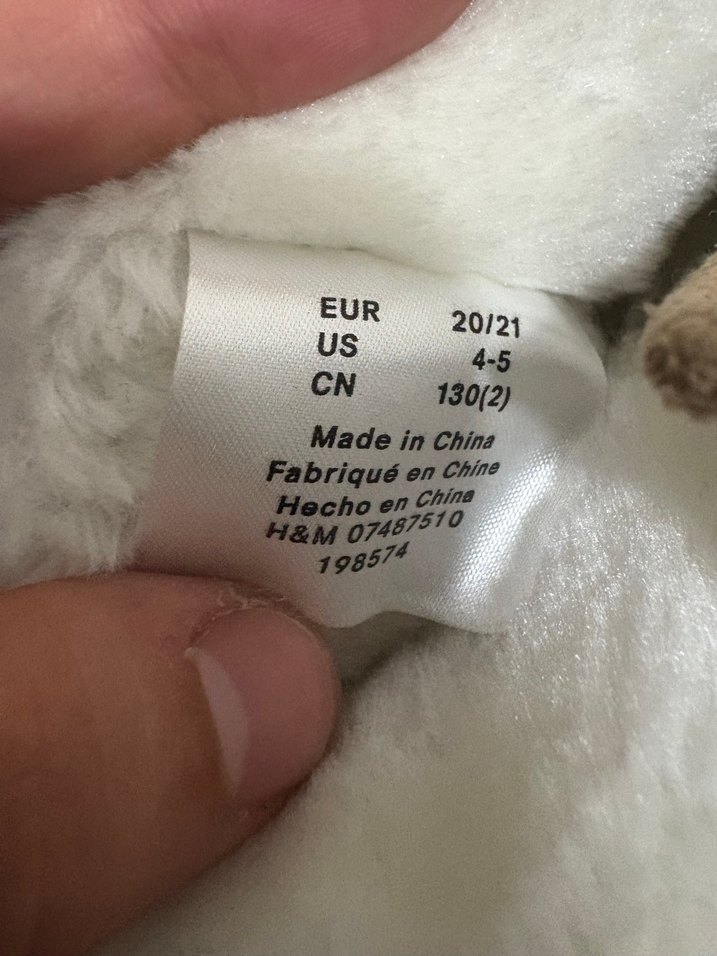 Kızlar için Bej Kürklü Sıcak Ev Terliği - Görsel 4